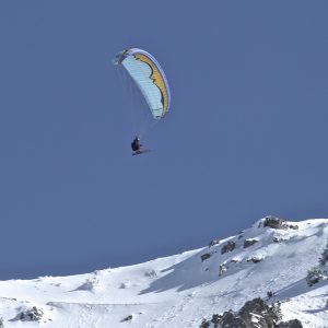 parapente au ski à Montclar