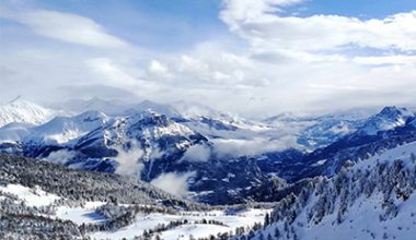 randonnée montagne hiver station ski montclar