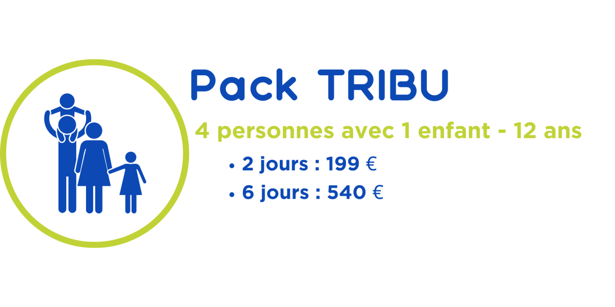 Pack tribu Famille Montclar les 2 vallées