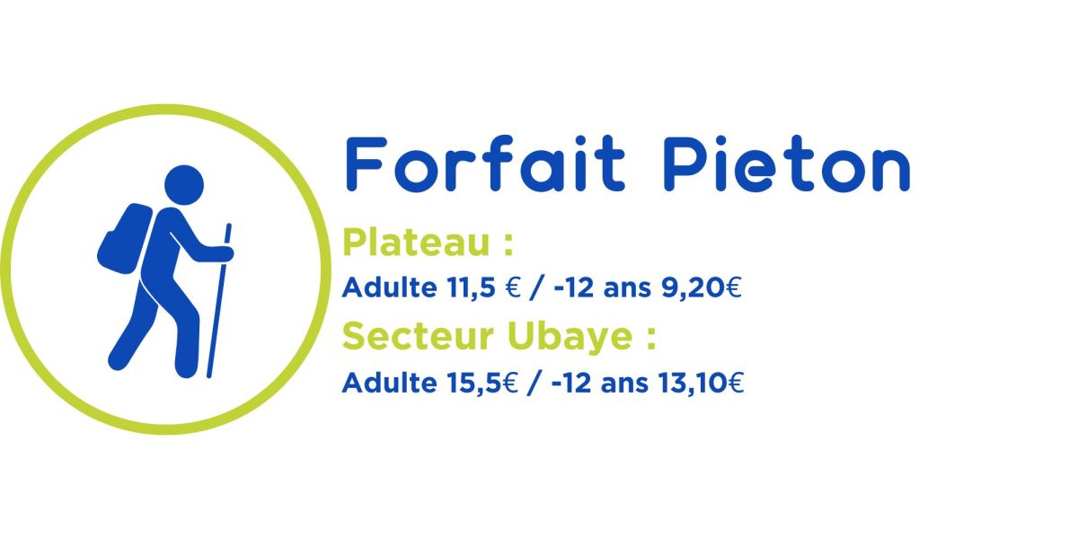 Forfait pieton hiver Montclar les 2 vallées