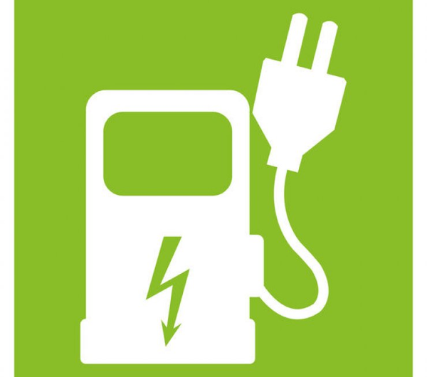 Logo borne électrique
