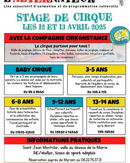 Stage de cirque à l’Alternateur_Seyne