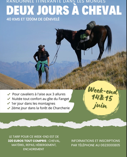 Randonnée itinérante dans les Monges à cheval_Barles