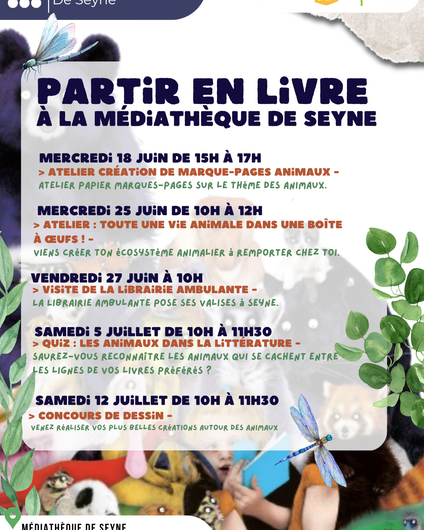Partir en livre 2025 : Quiz les animaux dans la littérature_Seyne