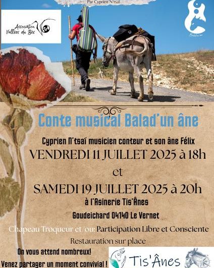Conte musical Balad’un âne par Cyprien N’tsai_Le Vernet