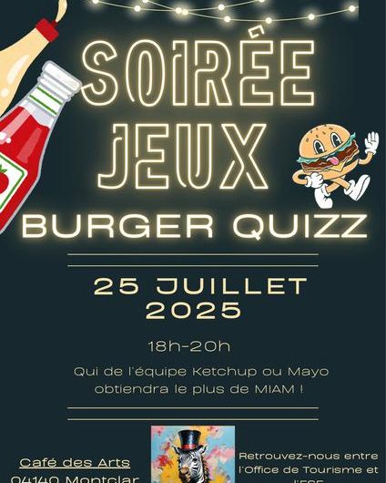 Soirée Jeux Burger Quizz_Montclar