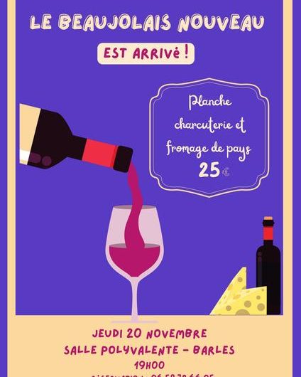 Soirée Beaujolais à Barles