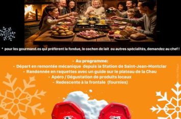 Sortie raquettes raclette nocturne aux Clapeiries_Montclar