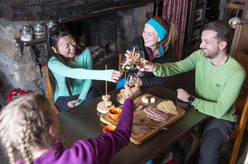 Sortie raquettes raclette nocturne aux Clapeiries_Montclar