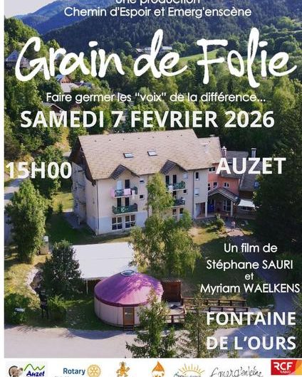 Projection à Auzet – Grain de Folie_Auzet