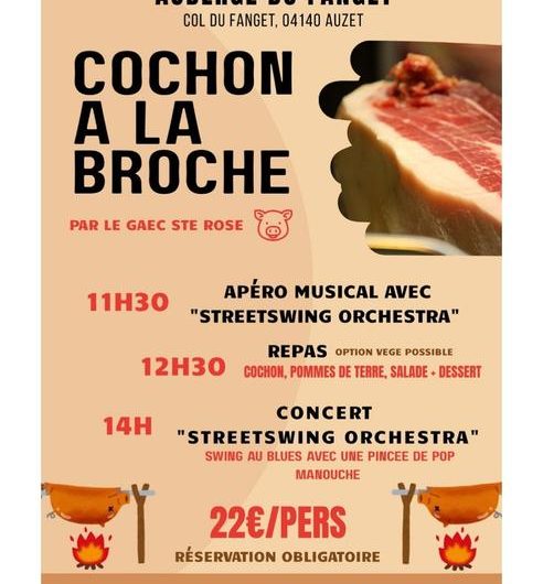 Opening du Fanget et cochon à la broche_Auzet