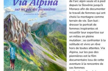 Projection du film “Via Alpina”  à l&rsquo;Alternateur_Seyne
