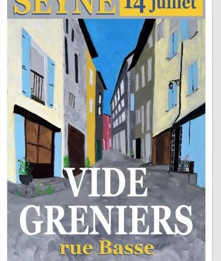 Vide grenier dans la rue basse_Seyne
