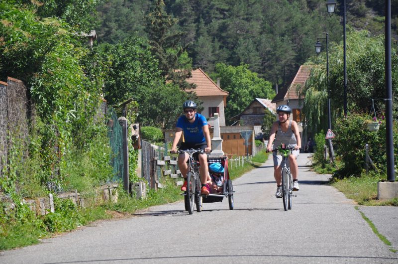 Vélo dans les Clues de Barles